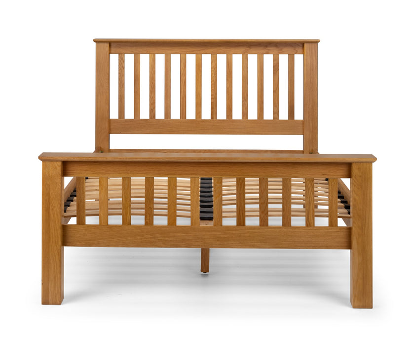 Amsterdam Oak High Footend 180cm Superking Bed