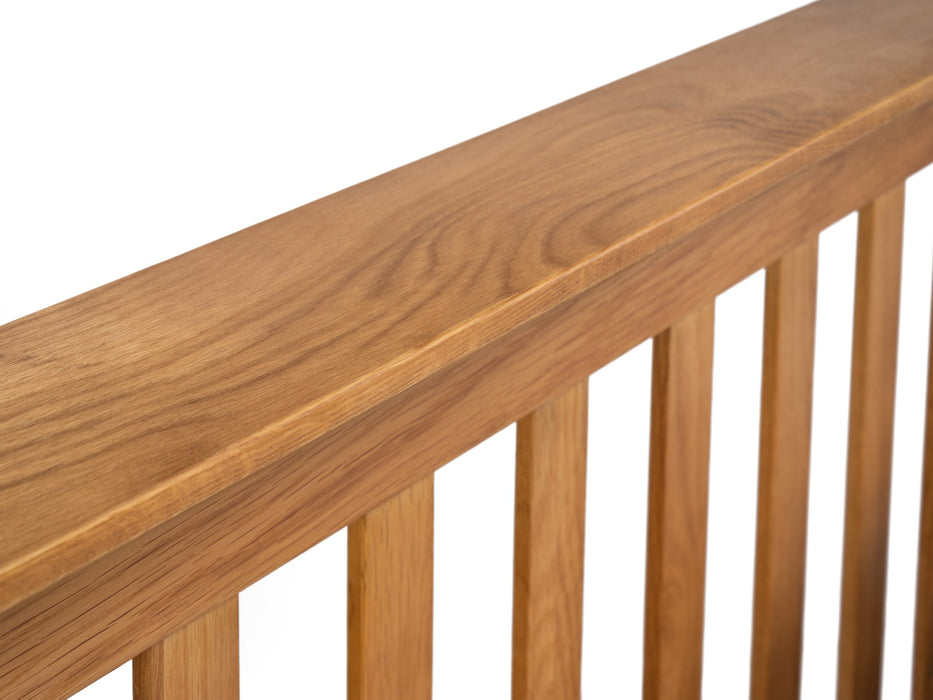 Amsterdam Oak High Footend 180cm Superking Bed