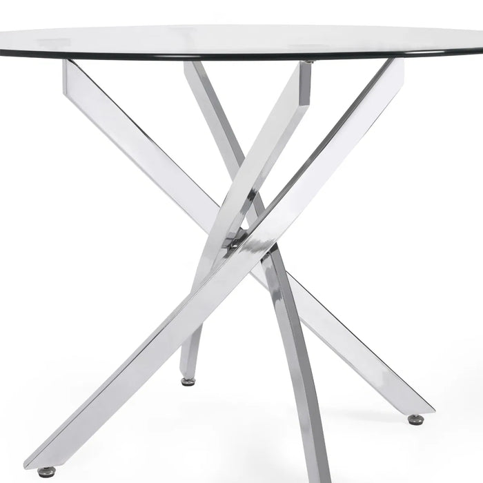 Anderson Round Glass Dining Table