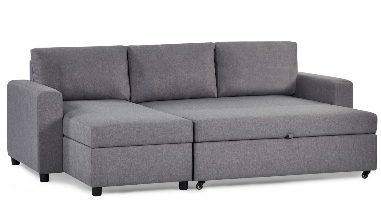 Angel Sofa Bed With Storage - Light Grey