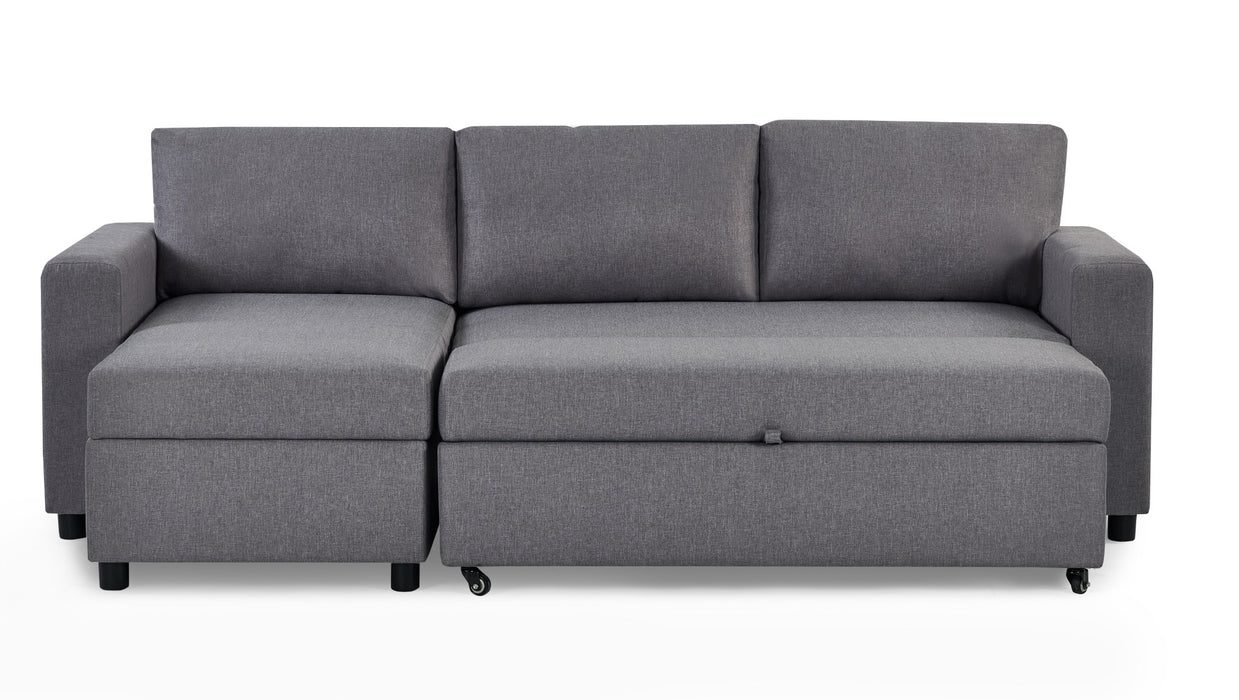 Angel Sofa Bed With Storage - Light Grey