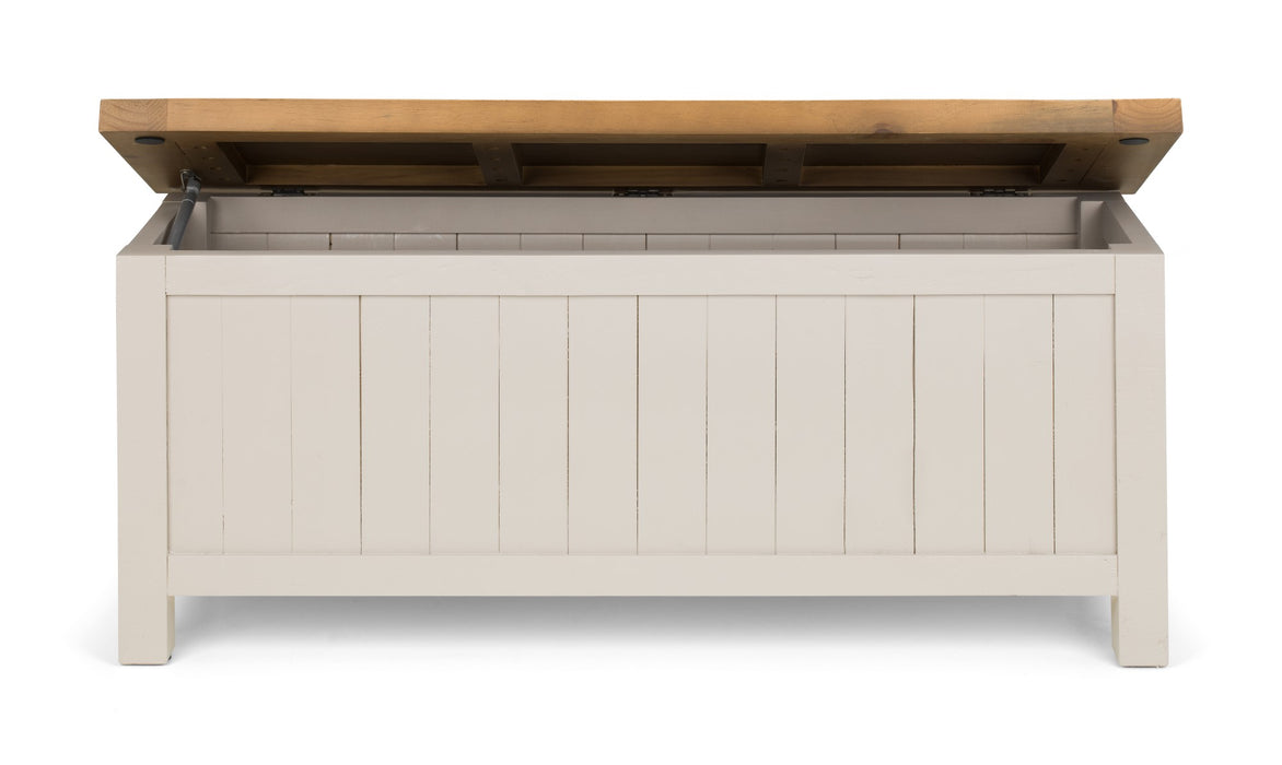 Aspen Storage Bench - Grey Wash