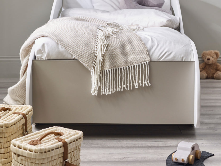 Atlantis Toddler Car Bed - White