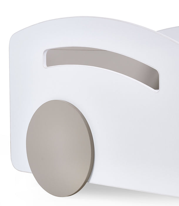 Atlantis Toddler Car Bed - White