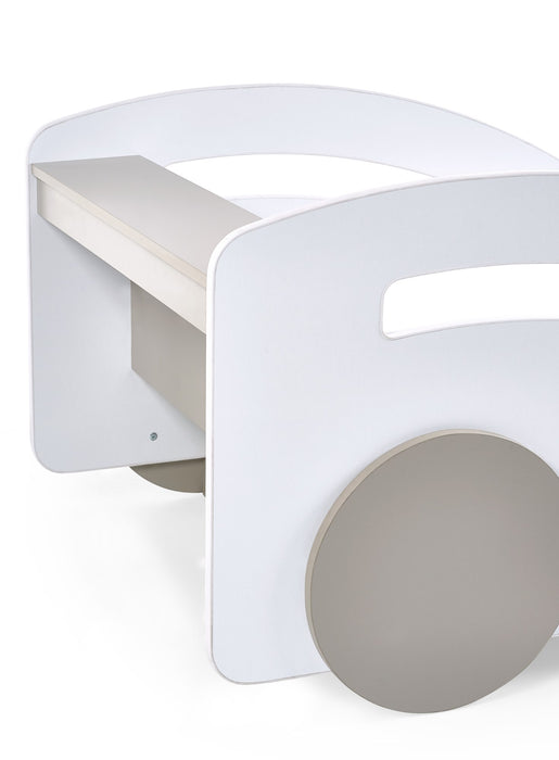 Atlantis Toddler Car Bed - White
