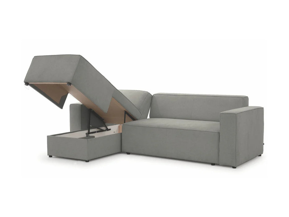 Finn Pull Out Sofa Bed with Storage - Grey