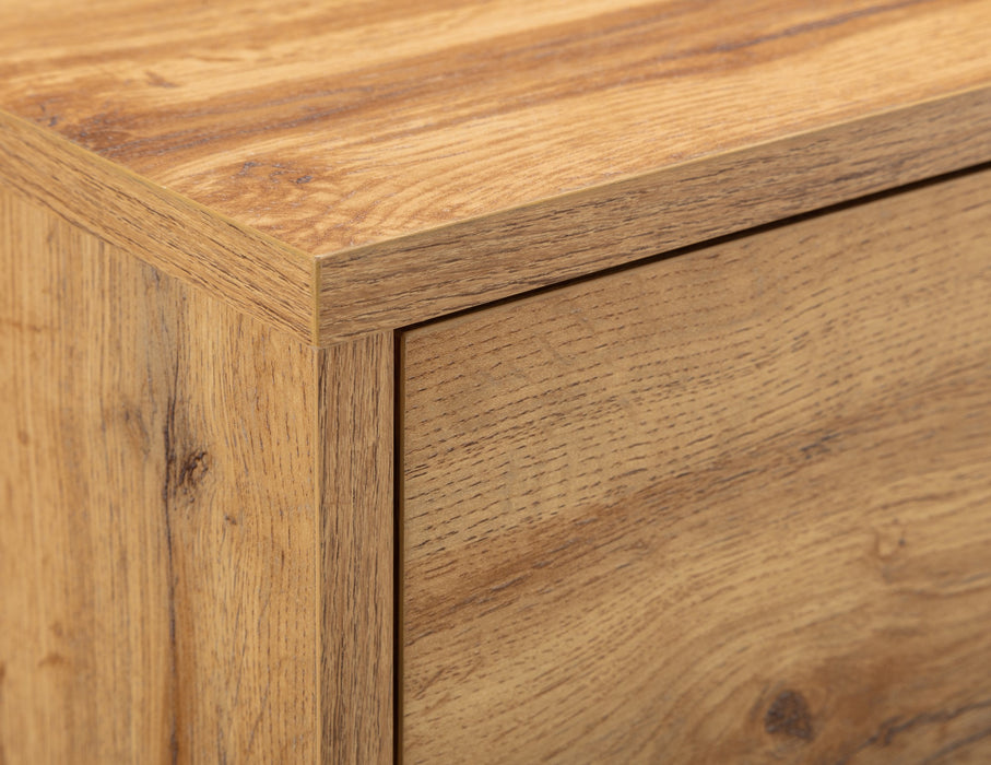 Bali 2 Drawer Bedside - Light Oak