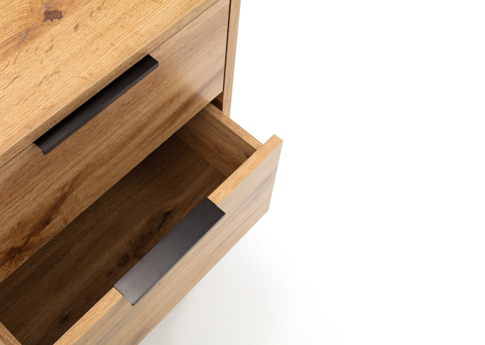 Bali 2 Drawer Bedside - Light Oak