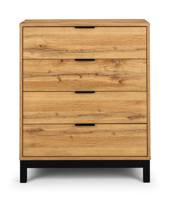 Bali 4 Drawer Chest - Light Oak