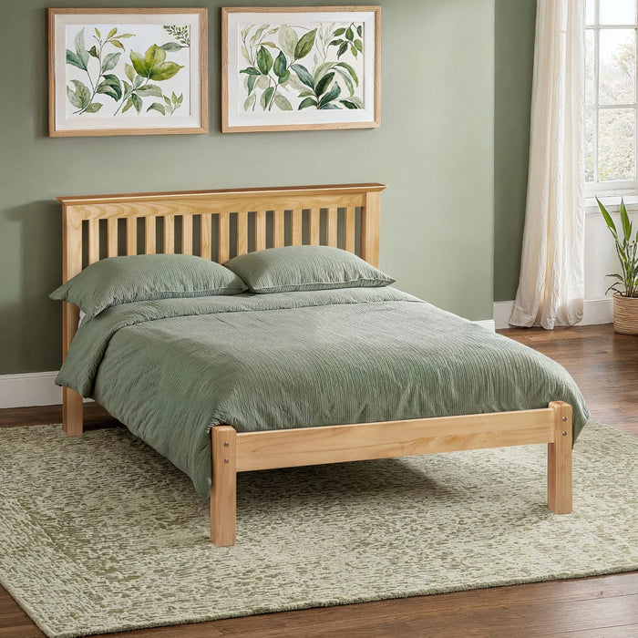Barcelona Pine Low Footend 135cm Double Bed