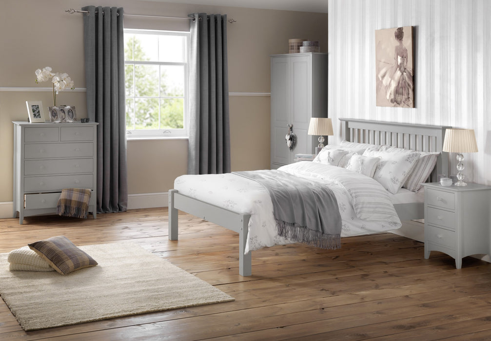 Barcelona Grey Low Footend 135cm Double Bed