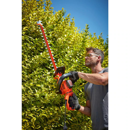 650W Electric 60cm Twist Handle Hedge Trimmer With Sawblade