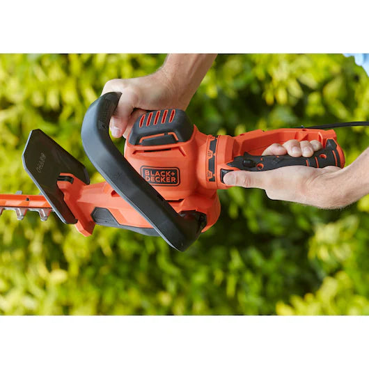 650W Electric 60cm Twist Handle Hedge Trimmer With Sawblade