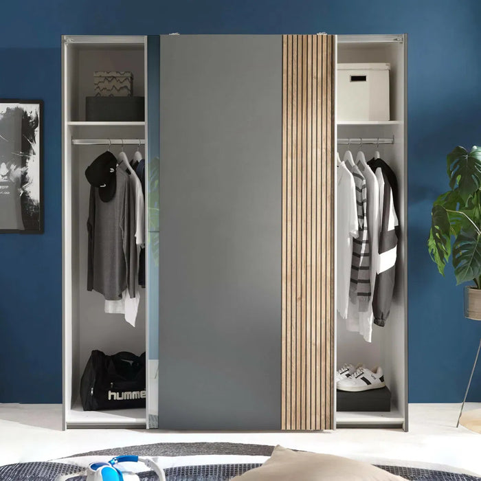 Berno Sliding 2 Door Wardrobe With Mirror