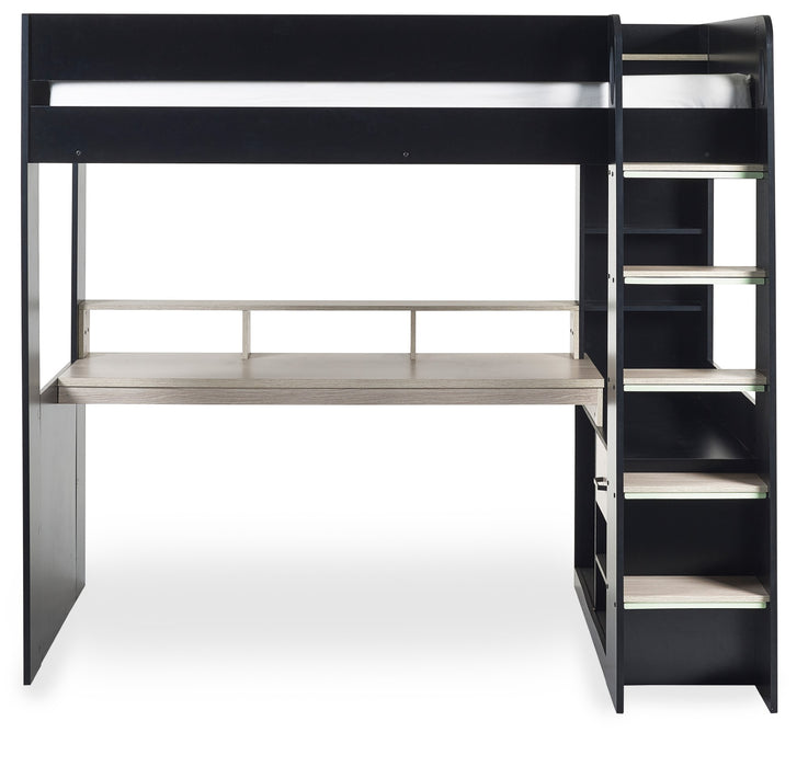 Blaze Gaming Highsleeper - Black And Pale Wood