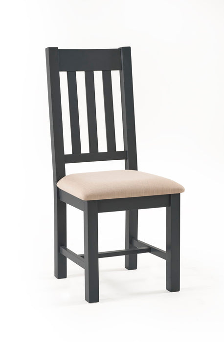 Set Of 2 Bordeaux Dining Chairs Dark Grey