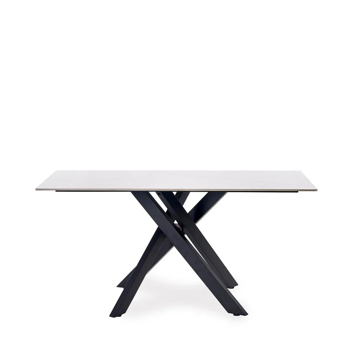 Bradley White Marble Dining Table