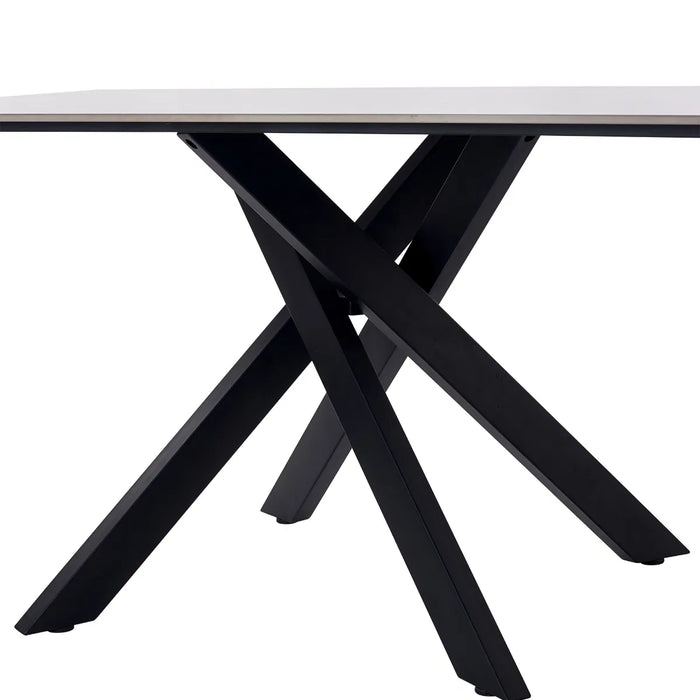 Bradley White Marble Dining Table