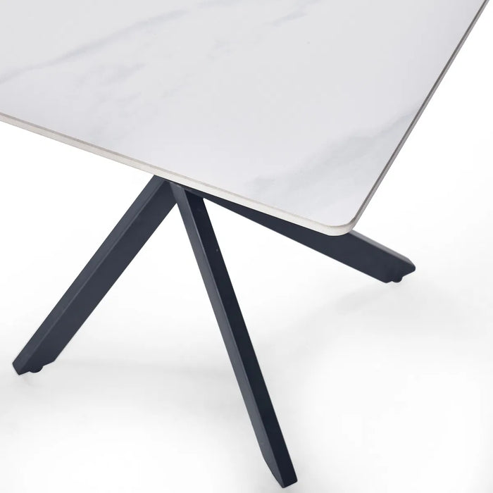 Bradley White Marble Lamp Table