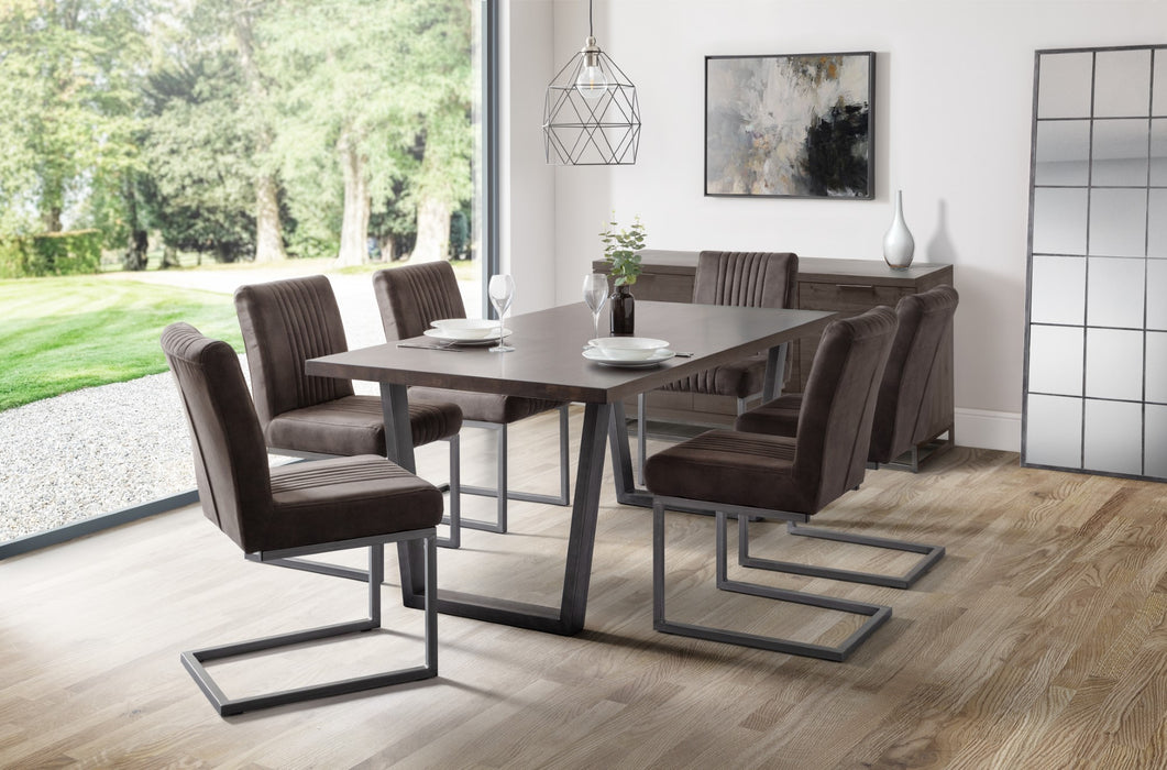 Set Of 2 Brooklyn Dining Chairs - Charcoal Grey