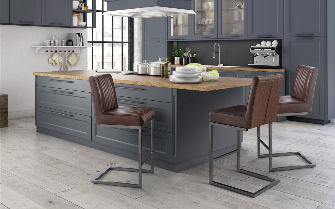 Set Of 2 Brooklyn Barstools - Brown