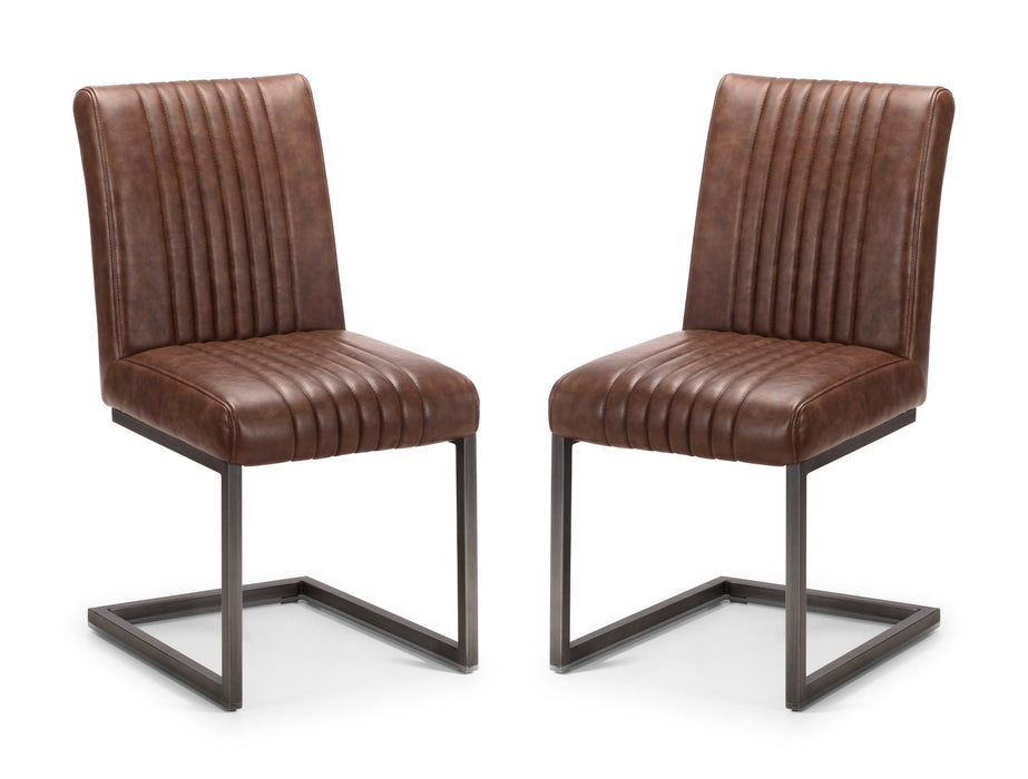 Set Of 2 Brooklyn Chairs - Brown
