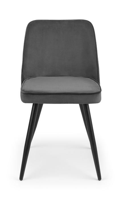 Set Of 2 Burgess Dining Chairs - Grey