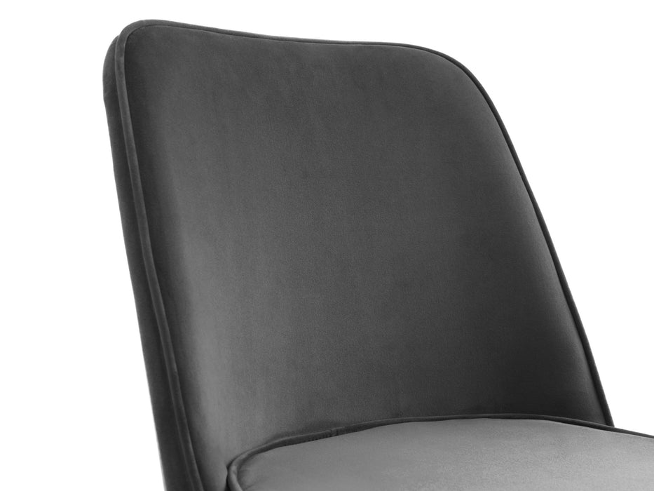 Set Of 2 Burgess Dining Chairs - Grey