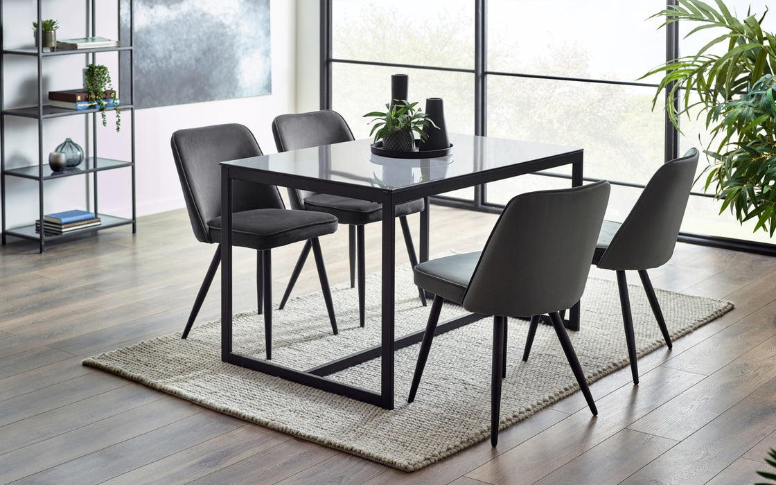 Set Of 2 Burgess Dining Chairs - Grey