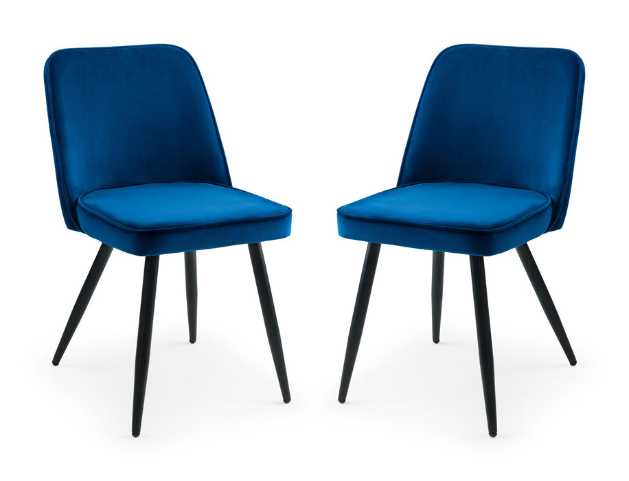 Set Of 2 Burgess Dining Chairs - Blue