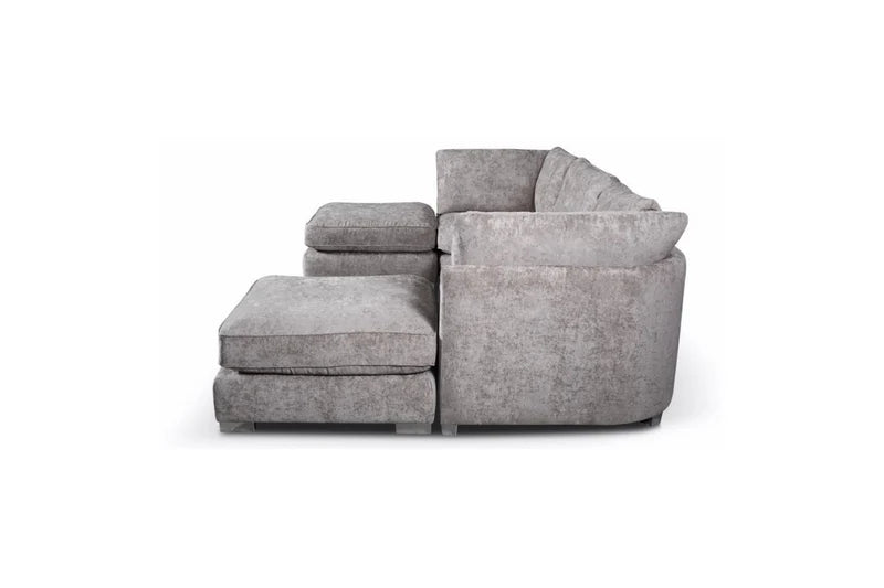 Avalon U Shape Sofa Luxe Chenille - Truffle