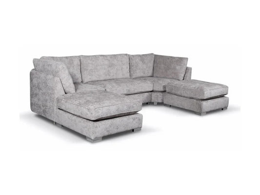 Avalon U Shape Sofa Luxe Chenille - Truffle