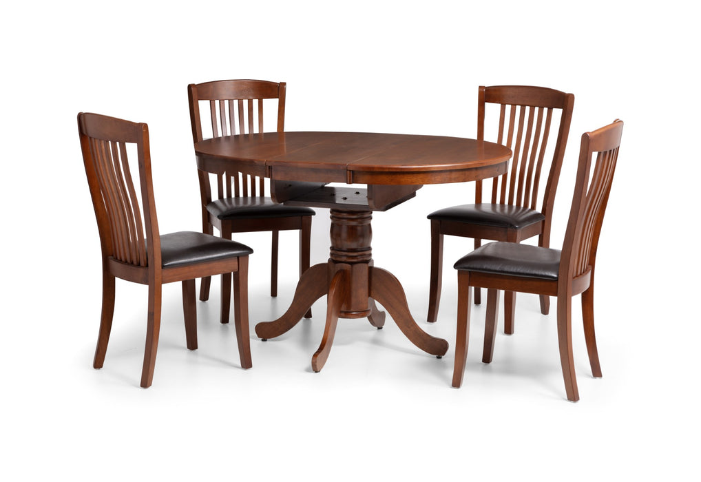Canterbury Round To Oval Extending Table - Mahogany