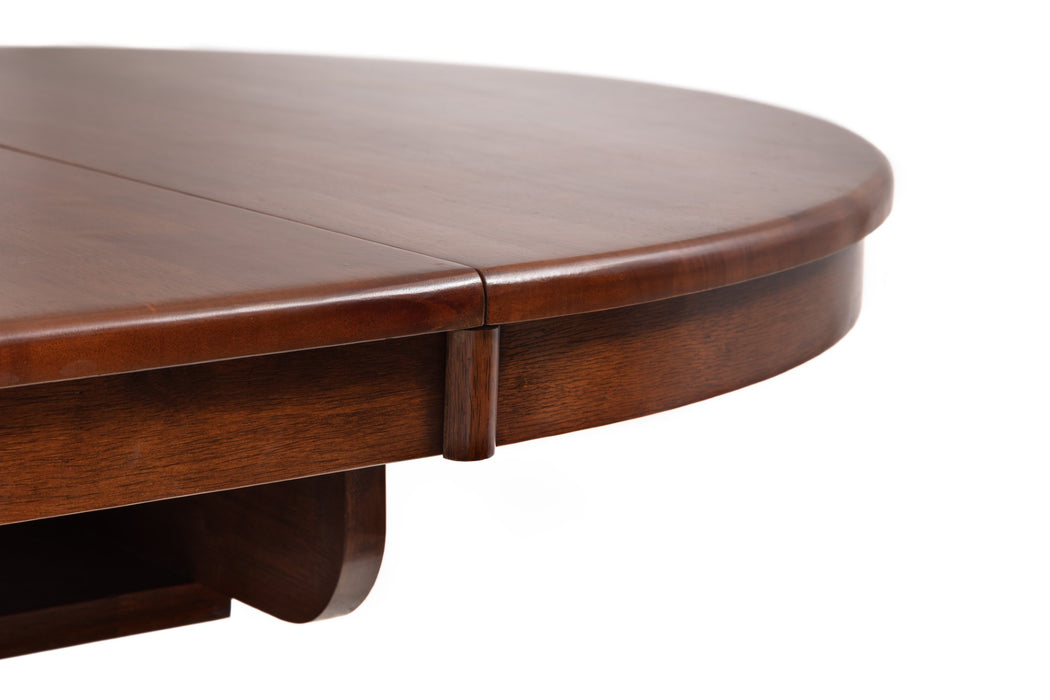 Canterbury Round To Oval Extending Table - Mahogany