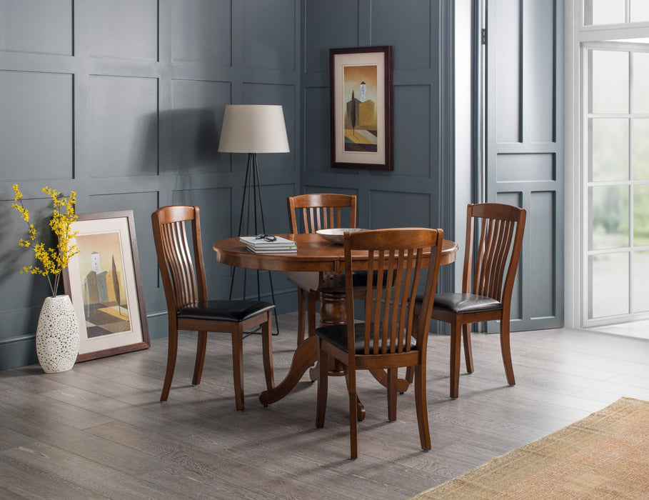 Canterbury Round To Oval Extending Table - Mahogany