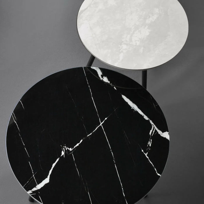Casper Nest of Tables - Grey & Black