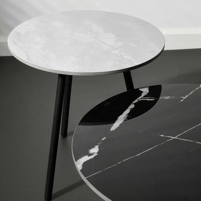 Casper Nest of Tables - Grey & Black