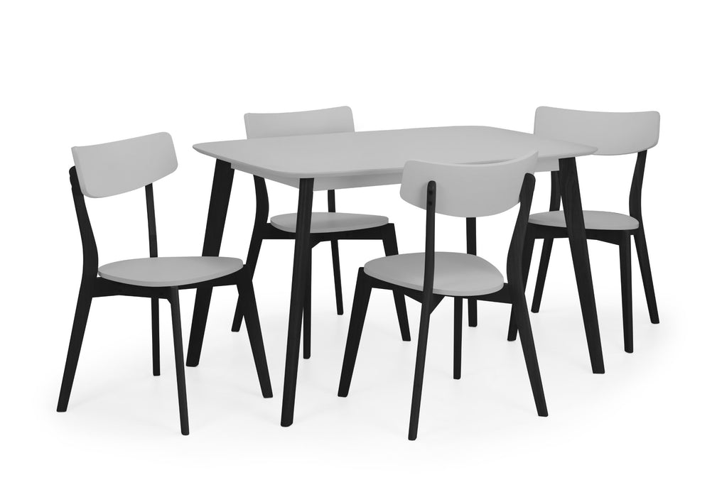 Casa Rectangular Dining Table - Grey/Black