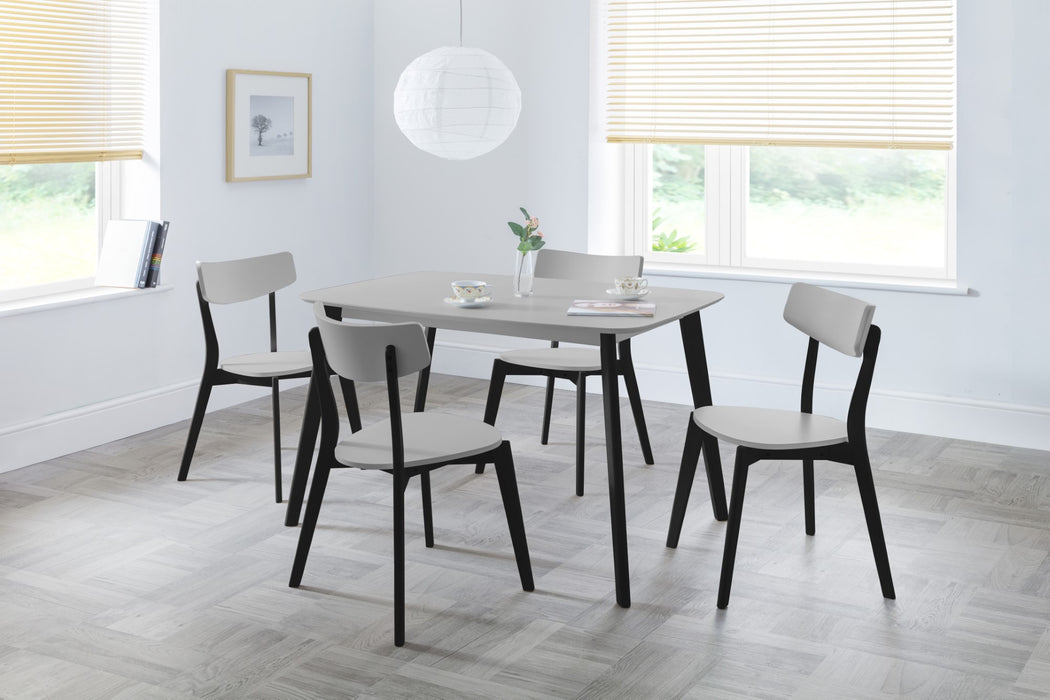Casa Rectangular Dining Table - Grey/Black
