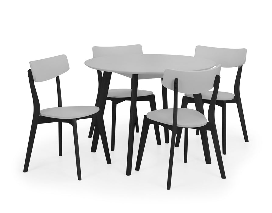 Casa Round Dining Table - Grey/Black