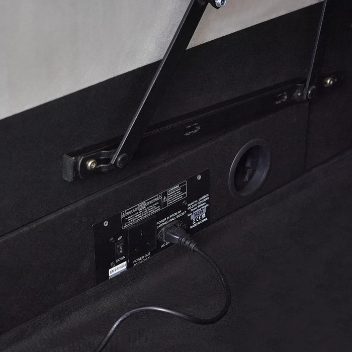 Clara 135cm Side Lift Ottoman TV Bed - Light Grey