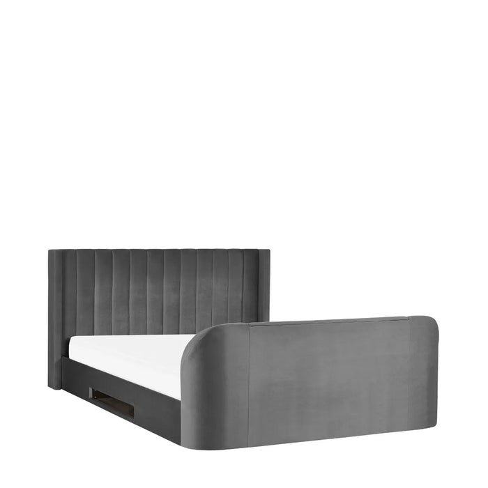Clara 135cm Side Lift Ottoman TV Bed - Dark Grey