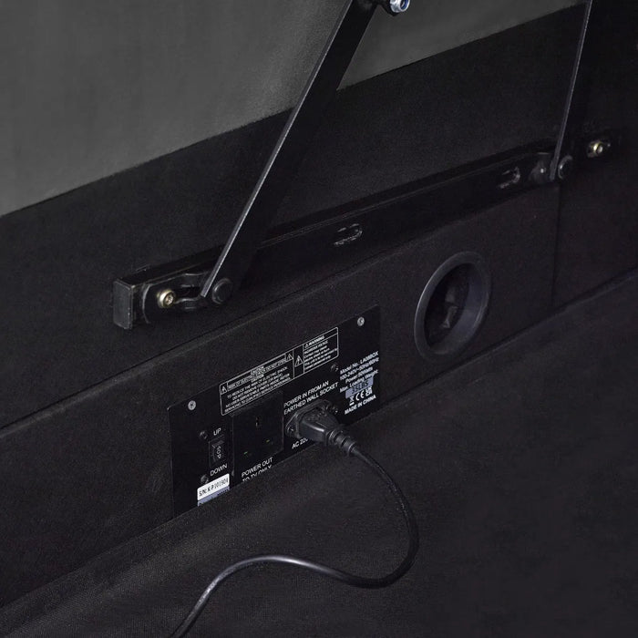 Clara 135cm Side Lift Ottoman TV Bed - Dark Grey