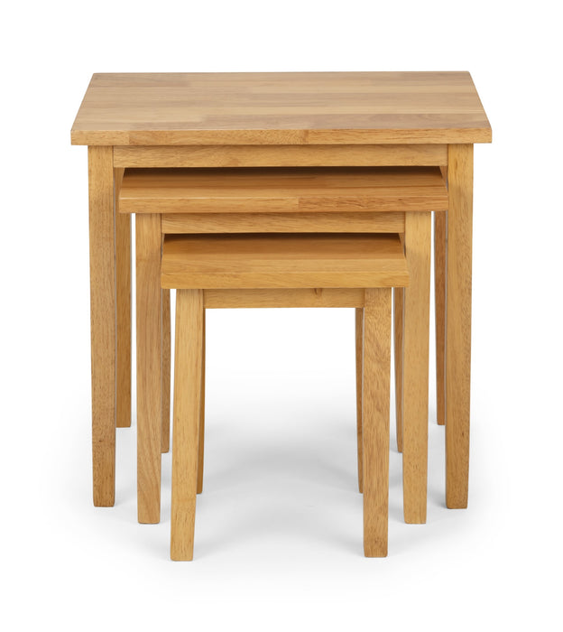 Cleo Nest Of Tables - Natural Oak Finish