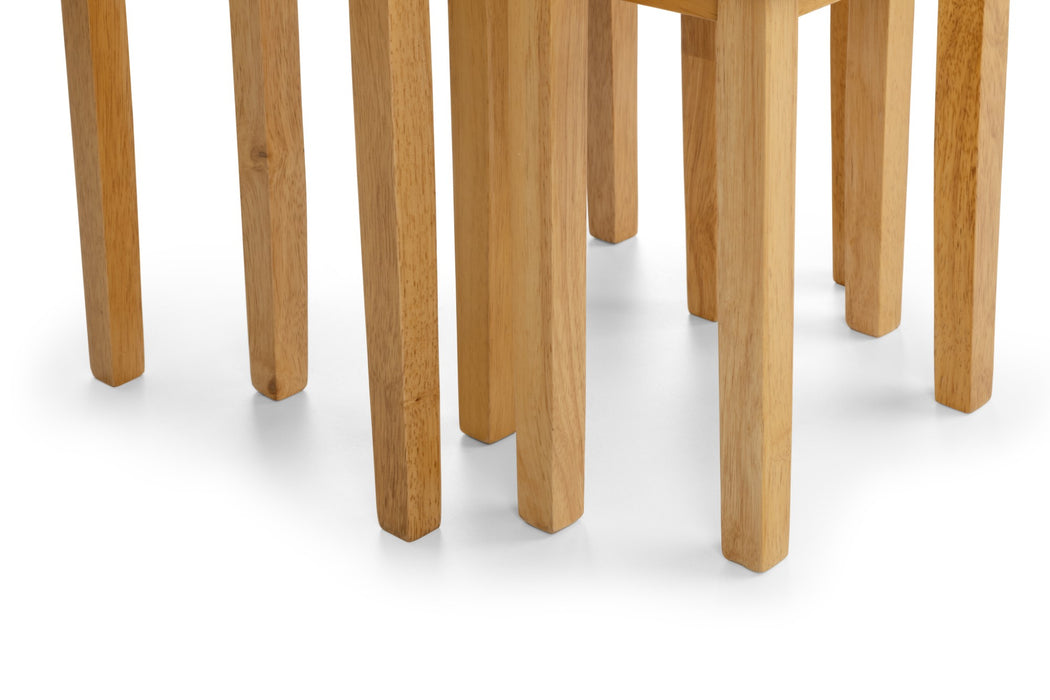 Cleo Nest Of Tables - Natural Oak Finish