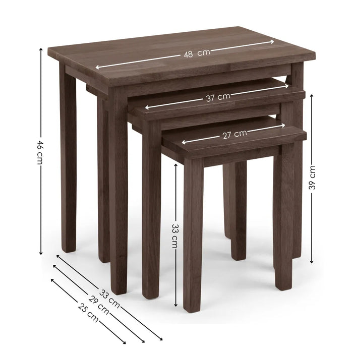 Cleo Nest of Tables - Walnut