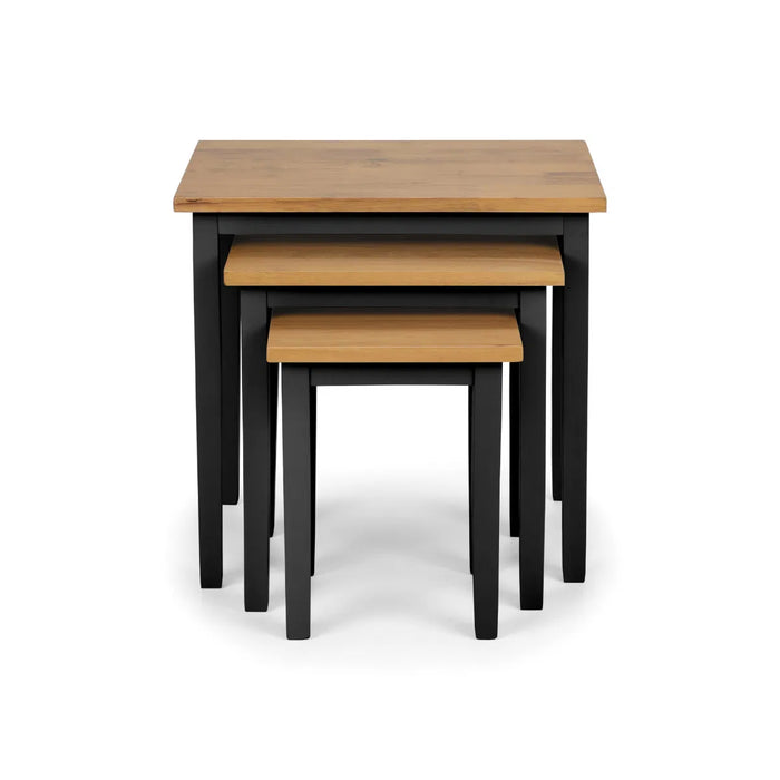 Cleo Nest of Tables - Black & Oak