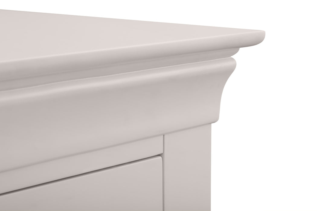 Clermont 2 Drawer Bedside - Light Grey