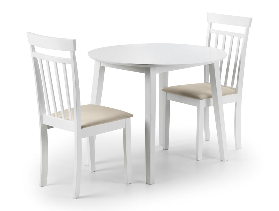 Set Of 2 Coast White Dining Chairs