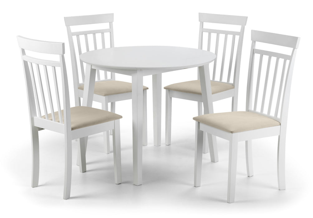 Set Of 2 Coast White Dining Chairs